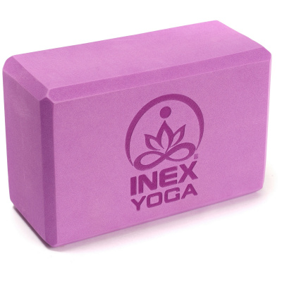 Блок для йоги 23x15x10см Inex Yoga Block EVA 4" YGBK-PR фиолетовый