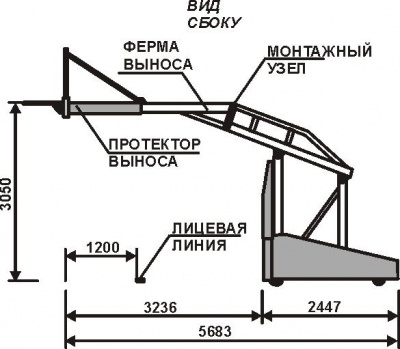 Стойка баскетбольная SAM 3x3 Schelde Schelde Sports 910-1612070