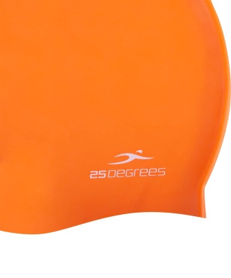 Шапочка для плавания 25DEGREES Nuance Orange, силикон, детский