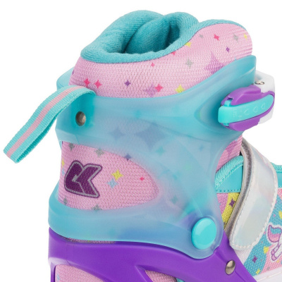 Раздвижные роликовые коньки Alpha Caprice CK-SK-P320-30 Violet (антистресс сквиш лапка в подарок)