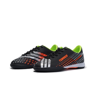 Бутсы зальные детские Torres RAYO KID TS134235-124 чёрно-оранжевый