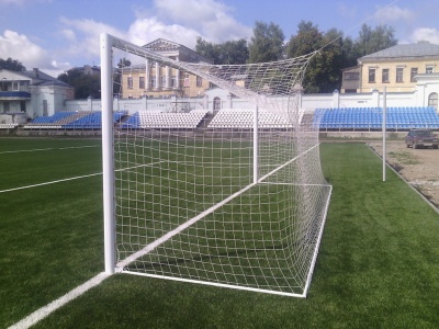 Ворота футбольные алюм. (закладные в стаканы) SportWerk SpW-AG-732-1 (732x244) шт