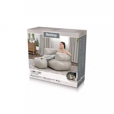 Надувно кресло 107x99x80см Bestway Comfi Cube Lounger 75137 2 цвета