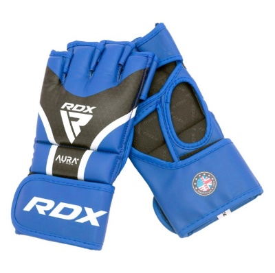 Перчатки RDX Grappking Aura Plus T-17 GGR-T17UB синий\черный