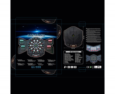 Дартс DFC DARKBOARD DARDBE300 12 дротиков
