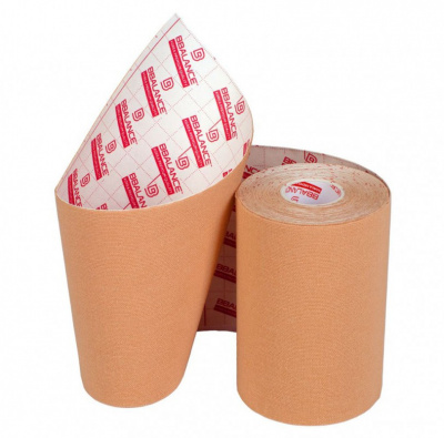 Кинезио тейп широкий BBalance 10x500 см Бежевый