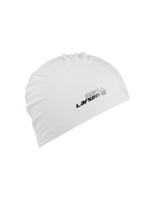 Шапочка плавательная Larsen Swim PU119 белый