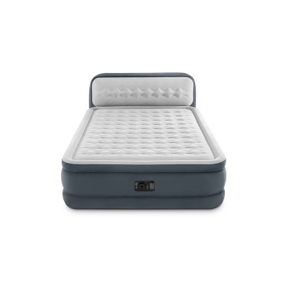Надувная кровать Intex Headboard Airbed 152х236х86см со спинкой 64448
