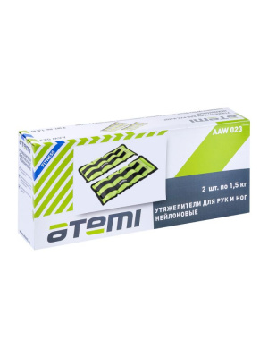 Утяжелители нейлоновые Atemi AAW023, 1,5 кг, 2 шт