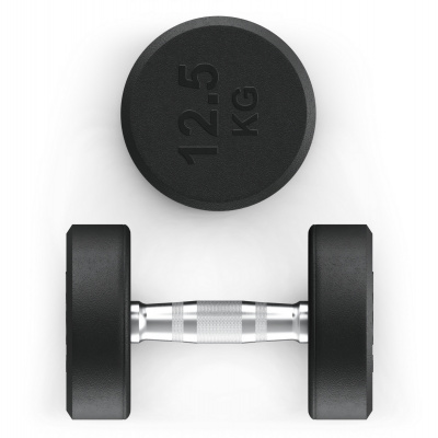 Гантель круглая обрезиненная 12,5 кг UnixFit PRO DBRND12_5PBKx2 2 шт
