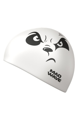 Юниорская силиконовая шапочка Mad Wave Emotions M0574 24 0 00W Белый