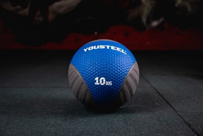 Медицинбол резиновый 10KG YouSteel 28,6см