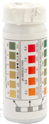 Тестер Poolmagic полоски 3in1(50шт)Free Chlor, PH, Total Alkalinity TP301