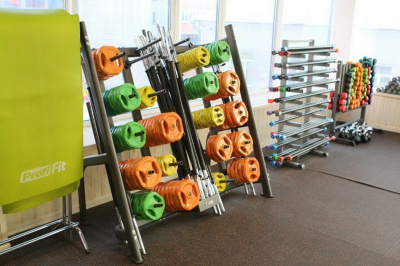 Коврик для йоги и фитнеса Profi-Fit 4 мм, проф плюс (светло-зеленый) 173x61x0,4