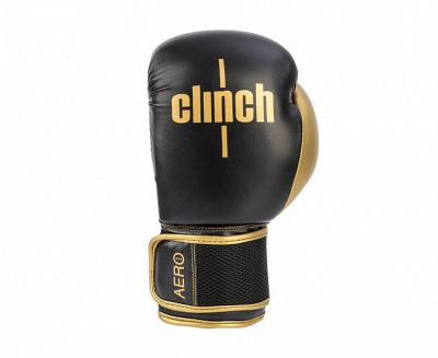 Перчатки боксерские Clinch Aero 2.0 C136 черно-золотой