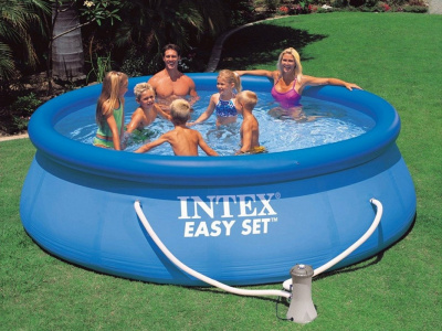 Бассейн 396х84см+ фильтр-насос Intex Easy Set 28142
