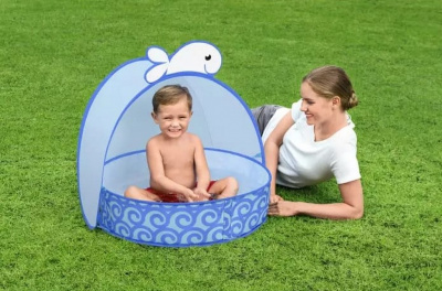 Детский бассейн 78х68x60см, от 2 лет Bestway Pop-Up n' Splash, с навесом 52577