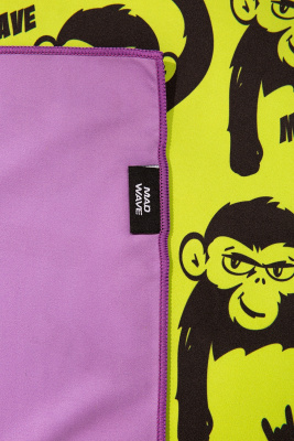 Полотенца Mad Wave Microfiber towel Monkeys M0764 16 1 10W зеленый