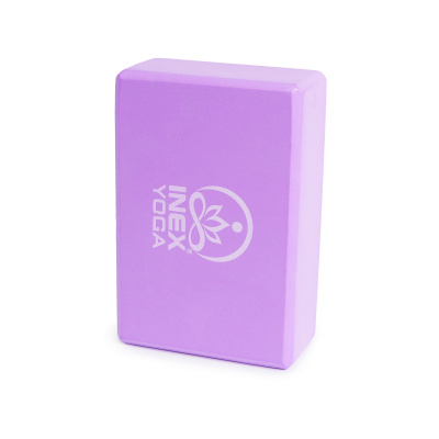 Блок для йоги 23x15x7см Inex Yoga Foam Block 3" YB3-PR фиолетовый