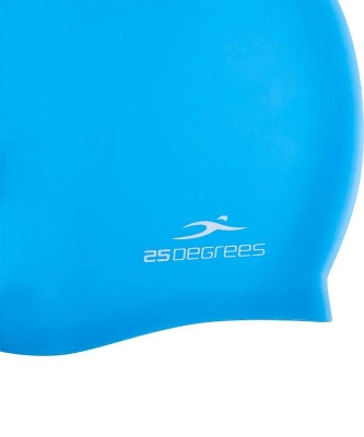Шапочка для плавания 25DEGREES Nuance Light Blue, силикон, подростковый