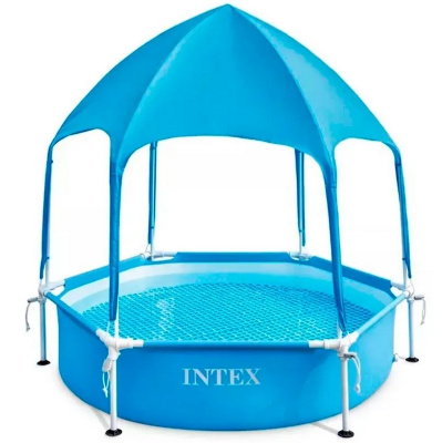 Каркасный бассейн с навесом 183х38см Intex Canopy Metal Frame 28209