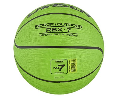 Мяч баскетбольный Larsen RBX7 Lime р.7