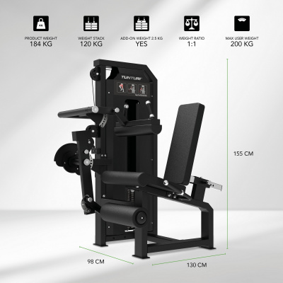 Tunturi 25PVS02000 — сгибание и разгибание ног | Premium Fitness