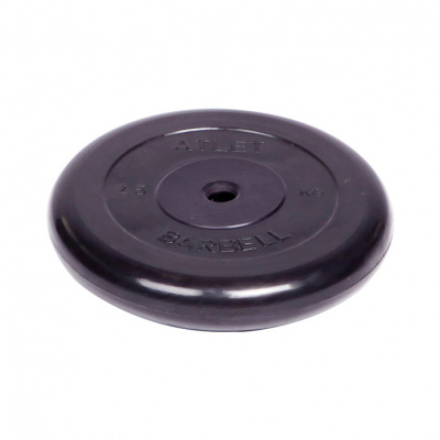 Диск обрезиненный d26мм MB Barbell MB-AtletB26-2,5 2,5кг черный