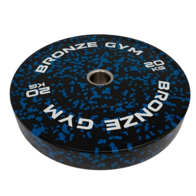 Диск бамперный 20кг Bronze Gym BGBMC20 камуфляж синий
