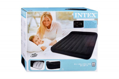 Надувной матрас (кровать) 203х152х23см Intex Pillow Rest Classic 66781