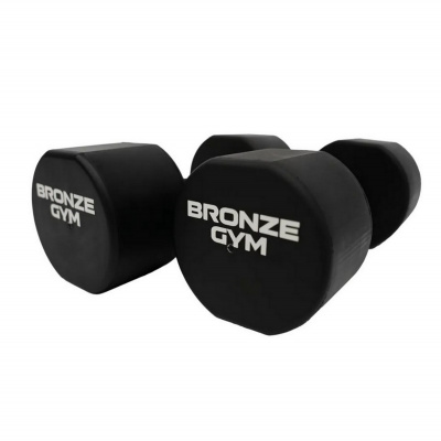Набор термополиуретановых гантелей 1-10кг - 10пар, шаг 1кг Bronze Gym BGDBTPU01-10