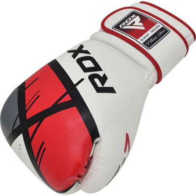 Перчатки тренировочные RDX BGR-F7R-16oz белый\красный