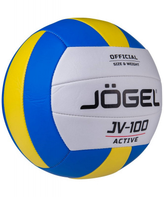 Мяч волейбольный Jogel JV-100 р.5, синий\желтый