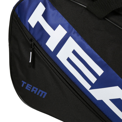 Сумка-чехол, с карманом, на 3 тен.ракетоки Head Team Racquet Bag S 262334-BLBK черно-синий