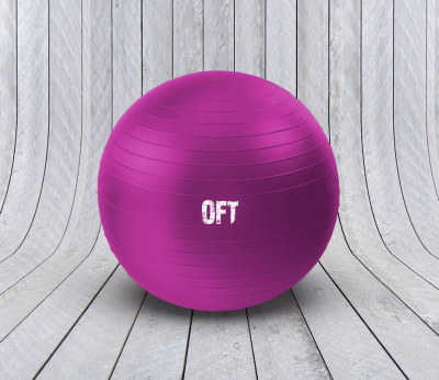 Гимнастический мяч Original Fit.Tools FT-GBR-55FX (55 см) фуксия
