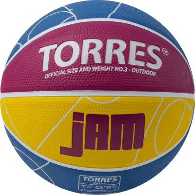 Мяч баскетбольный Torres Jam B023123 р.3