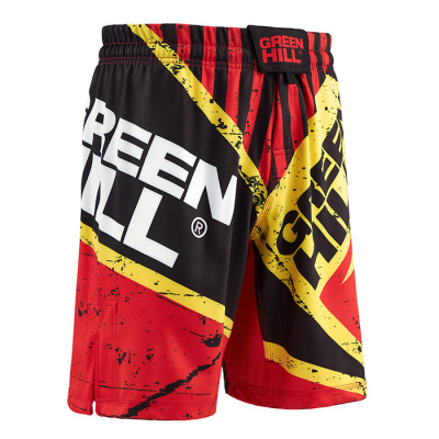 Шорты для MMA Green Hill MMS-3851, красно-желтые