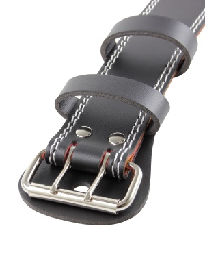 Пояс для тяжелой атлетики (широкий) черный иск. кожа ПУ Harper Gym Pro Series NT50431 черный