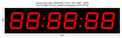 Табло для хоккея Импульс 710-NOVA-D10x6-SS3-RING1
