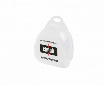Капа одночелюстная Clinch Contender Triple Layer Mouthguard C513 бело-серебристый