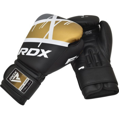 Перчатки тренировочные RDX BGR-F7BGL-12OZ черный\золотой