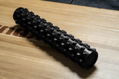 Роллер массажный YouSteel Grid foam roller, 780х150мм черный