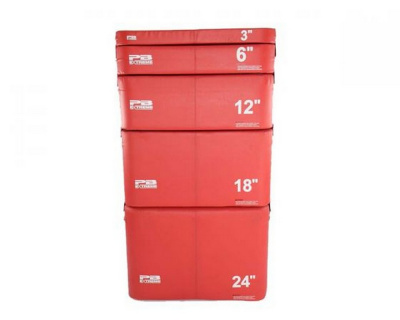 Набор плиобоксов Perform Better PB Extreme Foam Plyobox Set 5 3402 8, 15, 31, 46, 61 см, красный