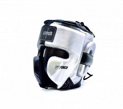 Шлем боксерский Clinch Punch 2.0 C145 черно-серебристый