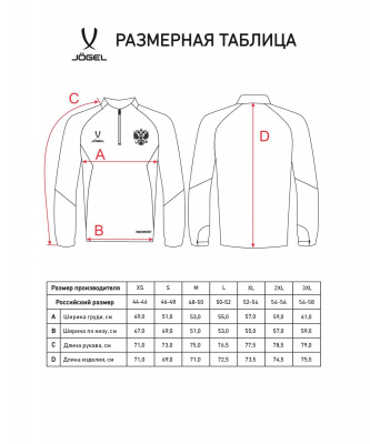 Джемпер тренировочный Jogel NATIONAL PerFormDRY Training Zip Top, темно-синий