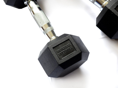 Гантель гексагональная 27,5кг Original Fit.Tools FT-HEX-27,5