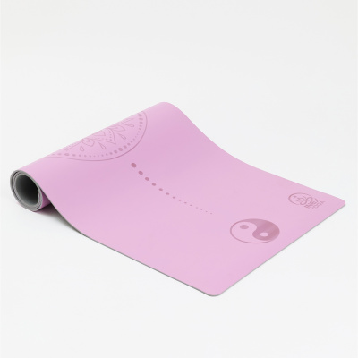 Коврик для йоги 185х68х0,5 см, TPE, c гравировкой Inex Yoga PU Mat PUMATPE-LT-VL сиреневый