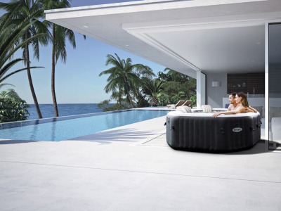 СПА-бассейн Jet and Bubble Deluxe 150/201х71см Intex восьмигранный 28458