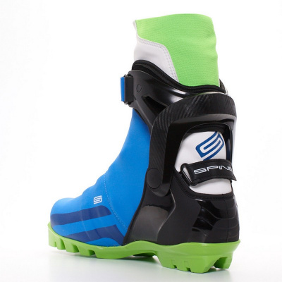 Лыжные ботинки SNS Spine Concept Skate 496 синий/черный/салатовый