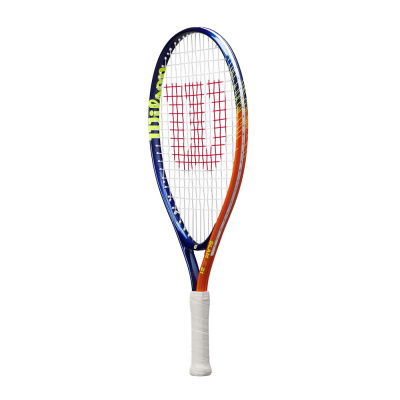 Ракетка для большого тенниса детская 5-6лет, алюминий, со струнами Wilson Slam Jr 21 WR172010U т.сине-оранжевый